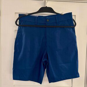 32Degrees (COOL) Men's Twill Tech Performance Shorts (Blue, Stretch, Size 30)